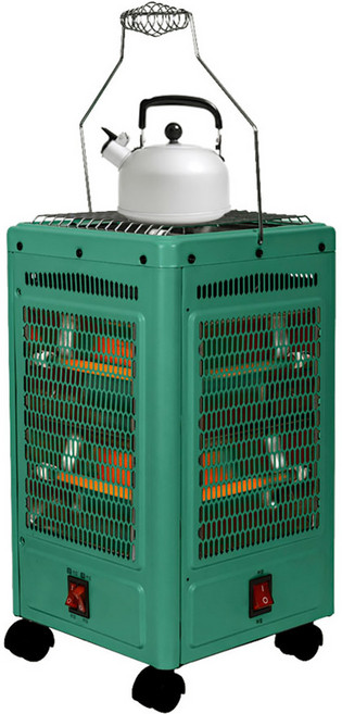 유니맥스 미니 오방난로 오방히터 전기히터 그린