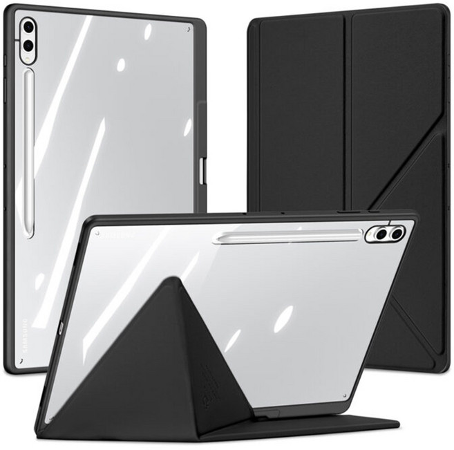 DUX DUCIS 갤럭시탭 마기 케이스 커버분리 가로세로거치, 블랙