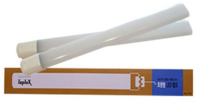 탑룩스 LED형광등 삼성칩 LED형광등 FPL 36W 55W 호환형 국내산, (삼성칩)18W 호환형 LED램프-주광색, 1개