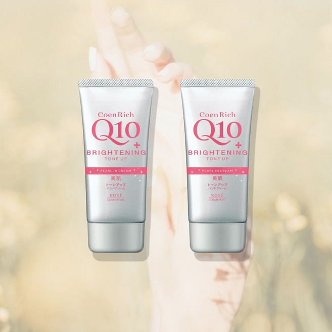 코엔리치 Q10 핸드크림 톤업, 2개