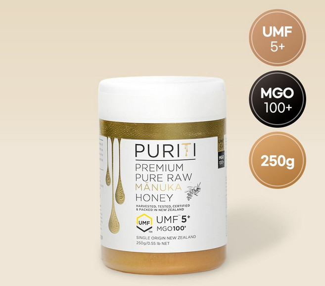 퓨리티 뉴질랜드 마누카꿀 UMF5+ MGO100 250g, 1개