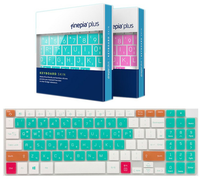 마카롱 LG 그램 15Z990-GA36K용 한글자판 마카롱 키스킨, 민트-Mint(15Z990), 1개