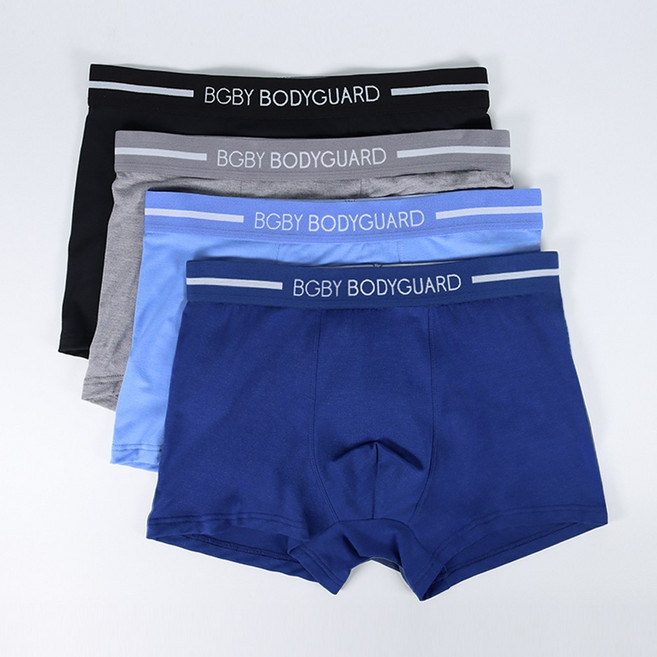 보디가드 남자 모달 멜란지 스판 드로즈 4종세트