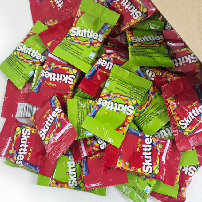 스키틀즈 믹스 펀사이즈 오리지날 대용량 사무실 간식, 15g, 75개