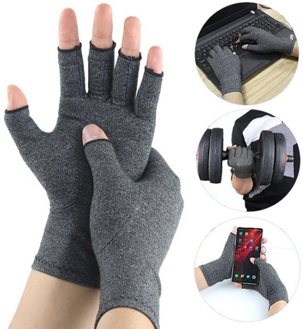 라임트리 다용도 손가락장갑/키보드 반장갑/터치장갑/낚시장갑 다한증장갑, L, 1개