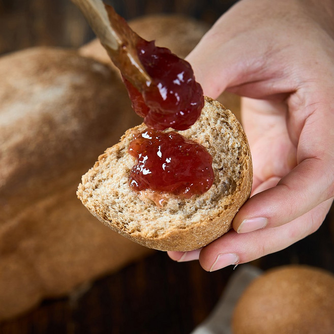 당일구운 100% 통밀 모닝빵 백프로 통밀 저당 다이어트빵 비건빵 아침식사대용빵, 1개, 5kg