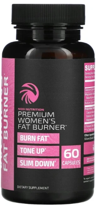 Nobi Nutrition 여성용 프리미엄 지방 연소제 / 다이어트 체중 관리 감량 보조제 영양제, 3개, 60정 - 쿠팡