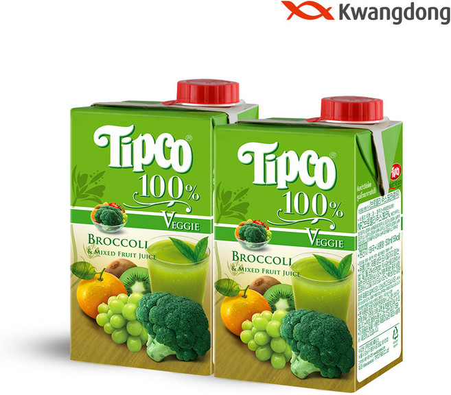 팁코 브로콜리 음료, 500ml, 12개