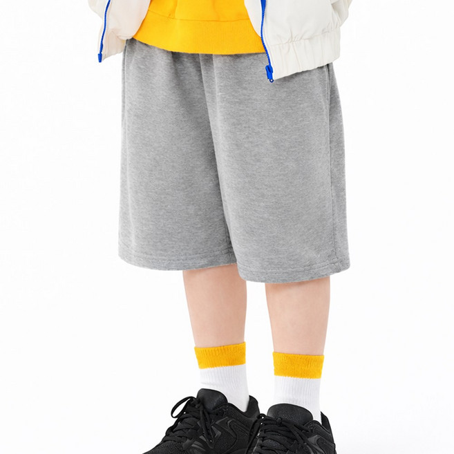 아이크레용 아동 주니어 순면워싱 10컬러 와이드핏 5부 트레이닝 밴딩 반바지