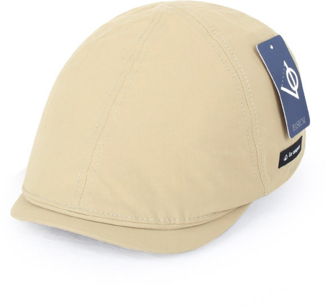 베이직엠 여름 남성모자 헌팅캡 사이드 검정패치 뒷스트링