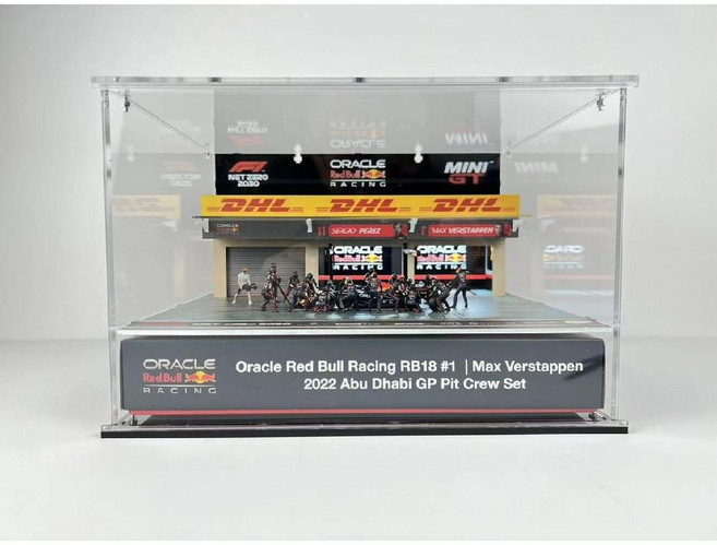 1 64 MINIGT F1 Red Bull 디오라마 전용 아크릴 케이스 다이캐스트자동차, Red Bull 세트 (차량 미포함), 1개