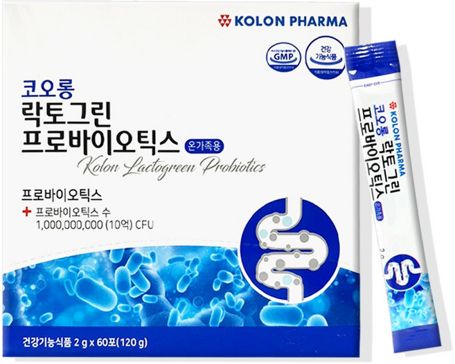 코오롱제약 프로바이오틱스 유산균 60p, 120g, 1개