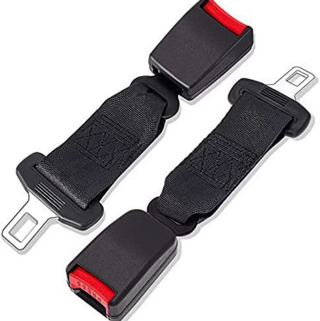 [플러스리빙] 안전벨트클립 카시트 연장선 20cm 33cm, 1개, 20cm블랙