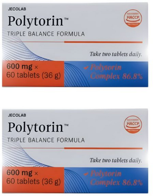 제코랩 폴리토린 Polytorin 60정 2박스 트리플 밸런스 포뮬러 베르가못 베르베린 541692