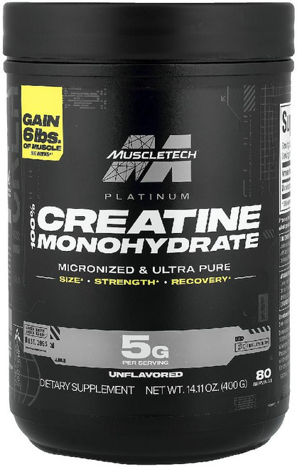 머슬테크 에센셜 시리즈 플래티넘 크레아틴 무맛 400g, 1개