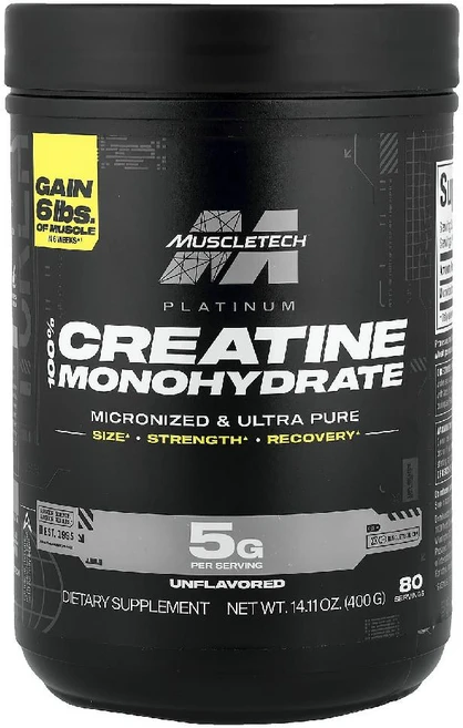 머슬테크 에센셜 시리즈 플래티넘 크레아틴 무맛 400g, 1개 - 쿠팡