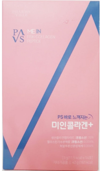 PS 바로느껴지는 미인 콜라겐+ 엘라스틴, 1박스, 14회분