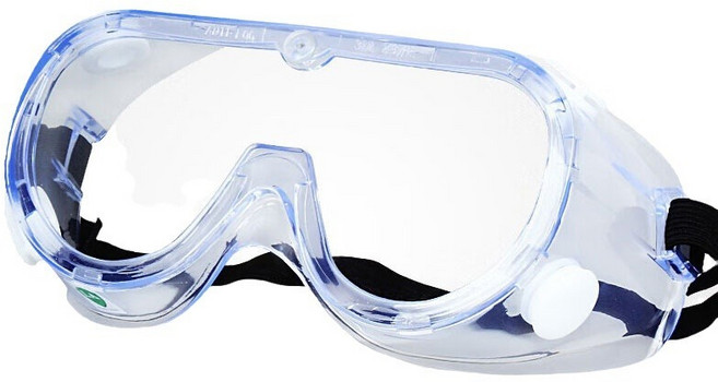 護目鏡 防霧透氣款 內可配戴近視眼鏡 工作防護騎行適用, 1個, BN1501-防霧護目鏡-帶子顏色隨機