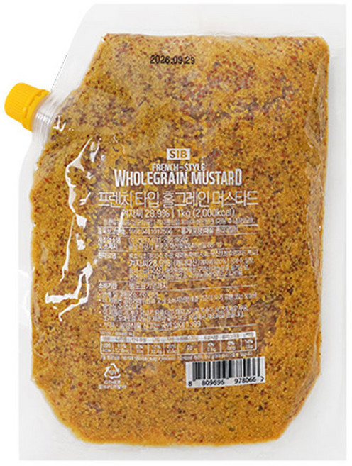 선인 프렌치타입 홀그레인 머스타드 1KG, 1개