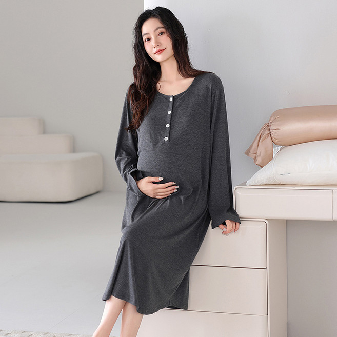 Ambition 임산부 수유 원피스 잠옷 홈웨어