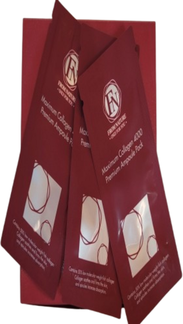 Maximum Collagen 4000 프리미엄 앰플팩 주름개선 미백 기능성 화장품 백금 콜로이드 저분자 피쉬콜라겐 함유, 10개, 8ml
