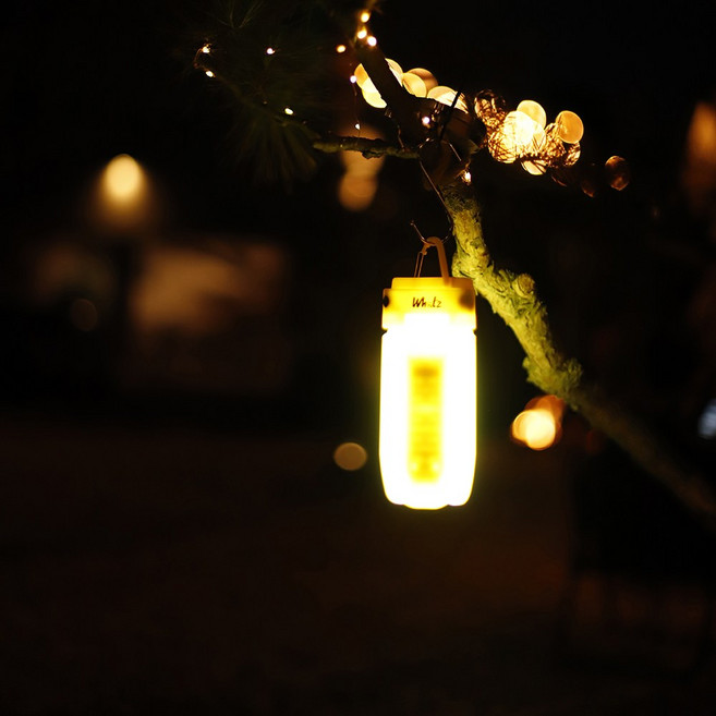 사고뭉치 충전식 접이식 LED 랜턴, LED 충전식 캠핑 랜턴 후레쉬 손, 1개