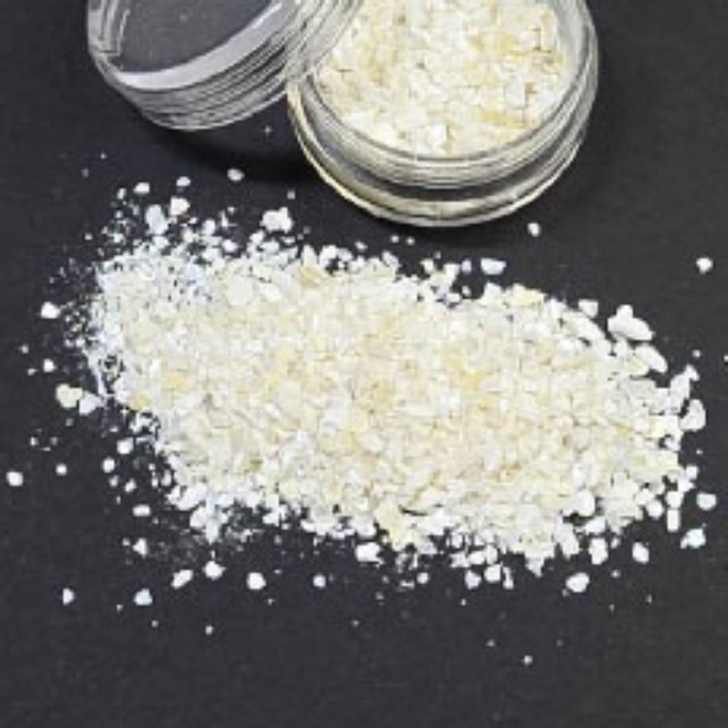 공예야 놀자 레진아트 자개공예 재료 천연자개가루 약12g~15g (4색상), 1개, 아이보리