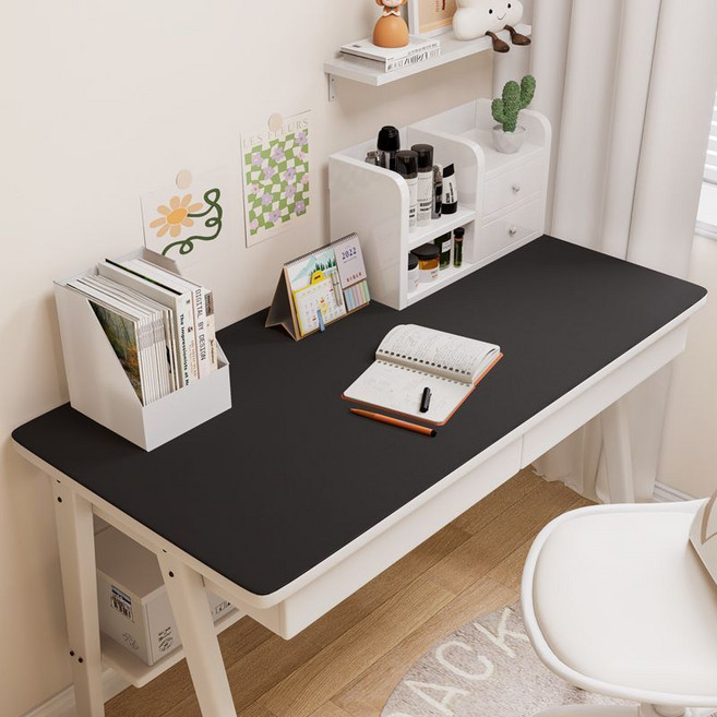 오염 방지 테이블 매트 패드 장패드 데스크매트 책상매트 깔개 덮개 가죽장패드, 블랙, 60*160, 1개