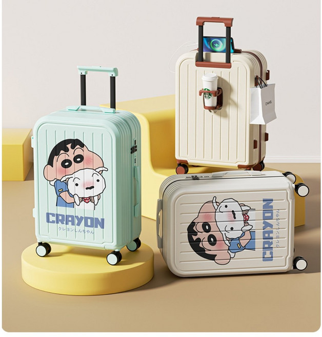 귀여운 짱구 캐릭터 20인치 여행용 캐리어 가방