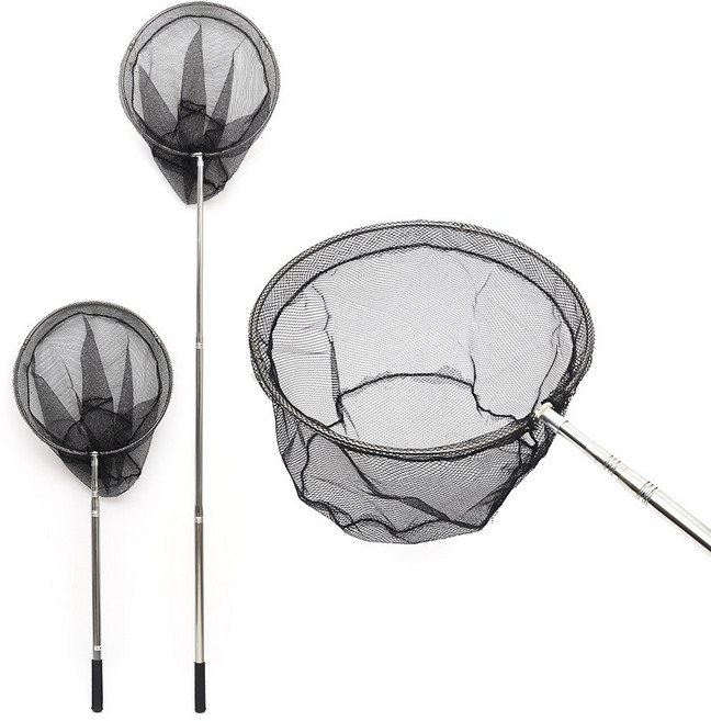 GY3단 원형 뜰채 1.77M 바다 민물 낚시 망 물고기 붕어 스텐 선상 대형 족대 통발