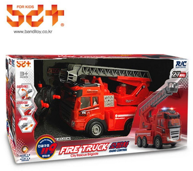 남자아이 선물추천 무선조종 소방차 RC카 붕붕이 특수차 6세 유아동 교통 3살 6살