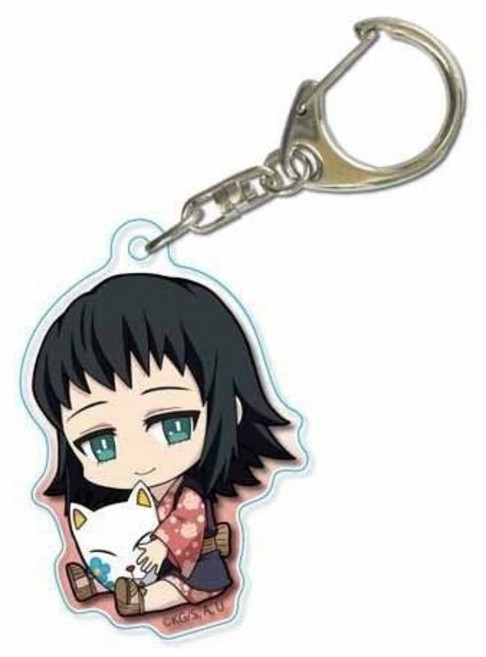 귀멸의 칼날 아크릴 캐릭터 키링 열쇠고리 가방고리 애니메이션 굿즈, B-03, 1개