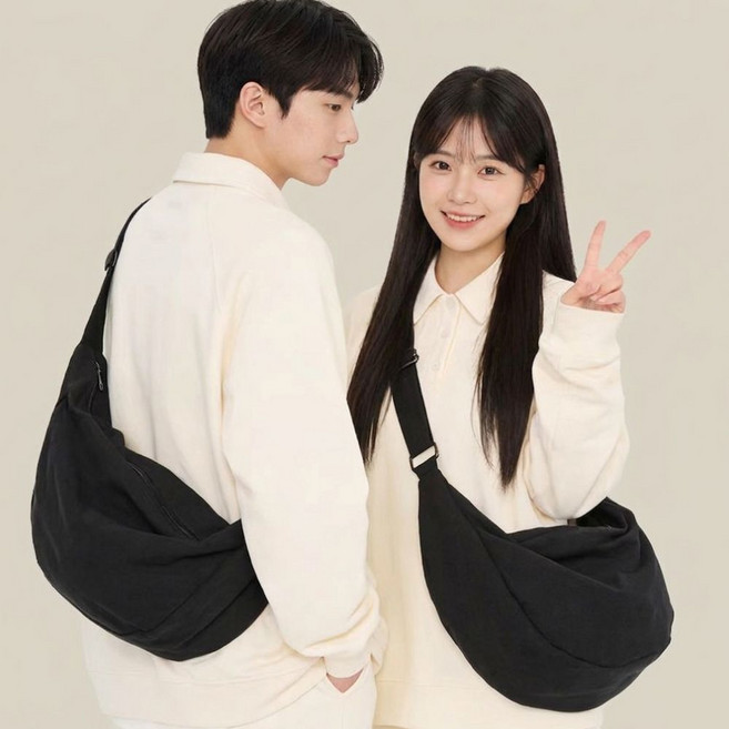 빈티지 반달 크로스 빅백 호보백 보부상 가방 숄더백 크로아상 메신저백