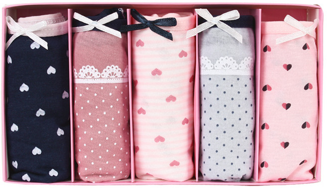 데일리 미디 여성팬티 5종세트