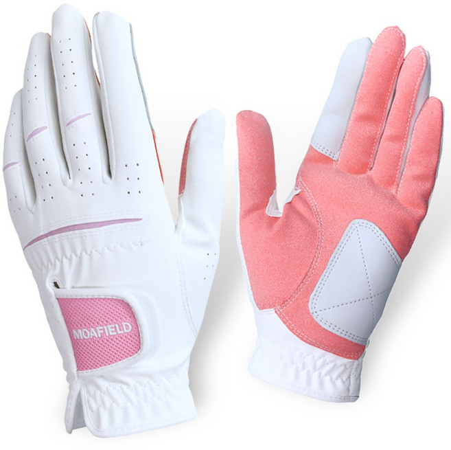 모아필드 양피덧댐 여성 골프장갑 왼손 양손 연습 필드, 1개