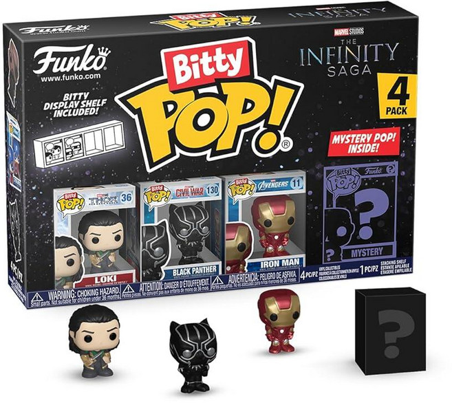 Funko Bitty POP! 마블 - 토르와 서프라이즈 미스터리 미니 피규어 2.2cm(0.9인치) 코믹스 수집용 쌓을 수 있는 디스플레이 선반 포함 선물 아이디어 파티 가방 스, Funko Bitty Pop! Marvel/Thor
