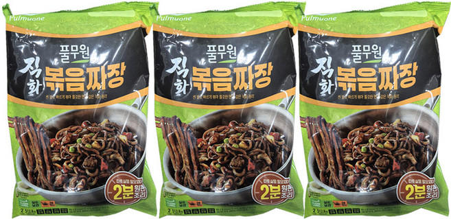풀무원 직화 볶음 짜장 2인분 512.8g, 3개
