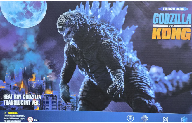 [고질라] 토이즈 논 스케일 액션피규어 엑스쿼짓 베이직 시리즈 EBG0070 고질라 VS 콩 반투명 고질라 히야