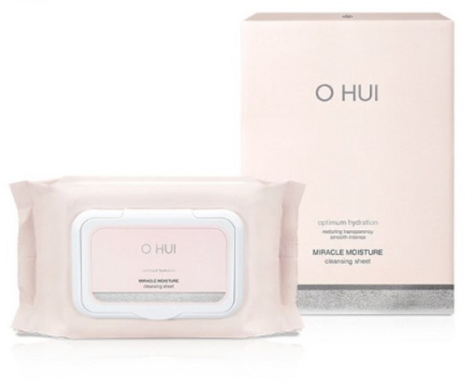 오휘 미라클 모이스처 클렌징 시트, 100매입, 1개