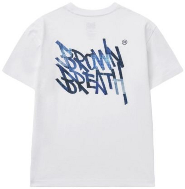 국내매장판 브라운브레스 키즈 반팔티 KIDS PATCHWORK TAG V.2 TEE - WHITE KLMMST023WT 395311