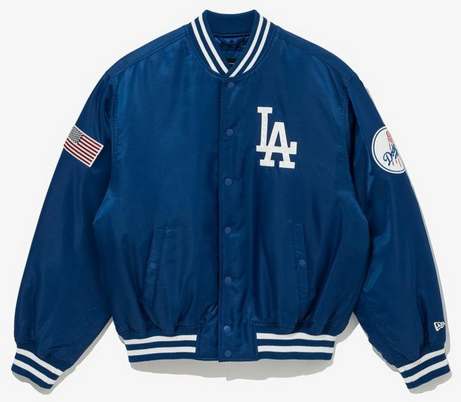 NEW ERA MLB LA 다저스 어센틱 스타디움 재킷 h+ 블루 378580