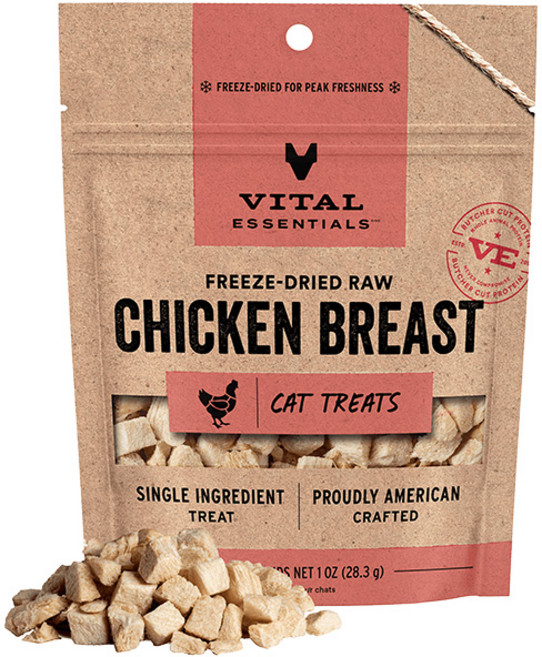 Vital Essentials 凍乾 貓零食, 28g, 1個, 雞胸