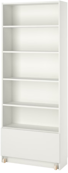 이케아 BILLY 빌리 책장+서랍 화이트 80x30x202cm 395.452.98, 6단