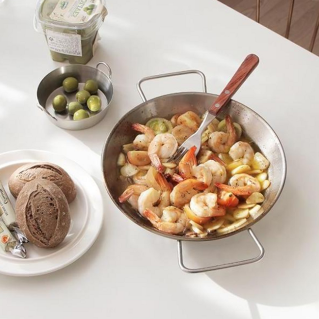 [하늘다원]심플리 양손 스텐팬 9size 인덕션냄비 파스타접시, 1호