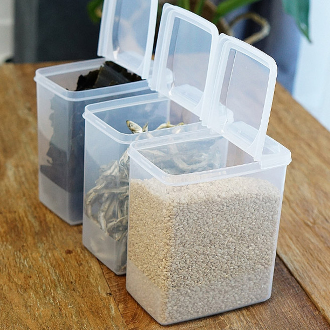 [비다하우스] 반오픈 캐니스터 보관용기 홀레분유통