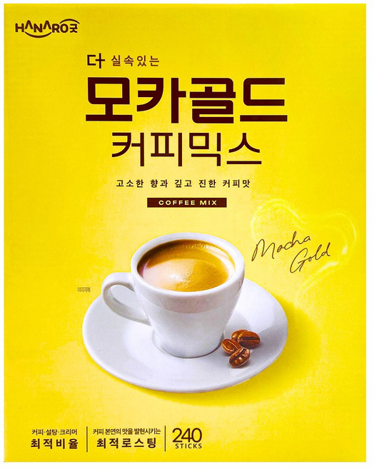 하나로굿 모카골드 커피믹스, 1박스, 240개입, 10.3g