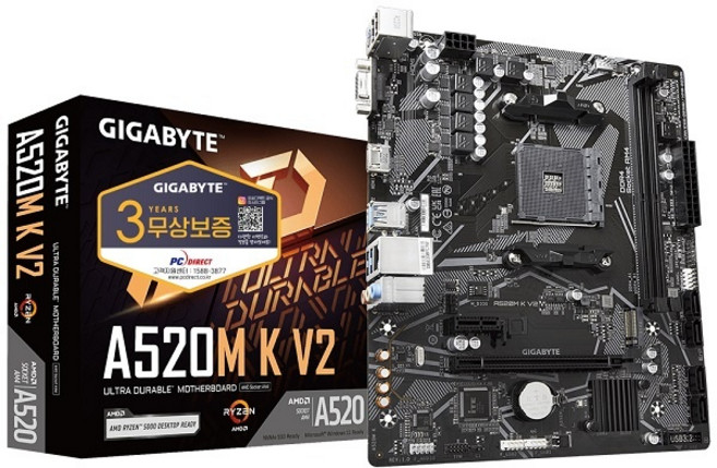 [GIGABYTE] A520M K V2 피씨디렉트 (AMD A520/M-ATX)