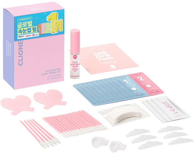 클리오네 비건 셀프속눈썹펌 10회분 세트, 10회세트, 1개