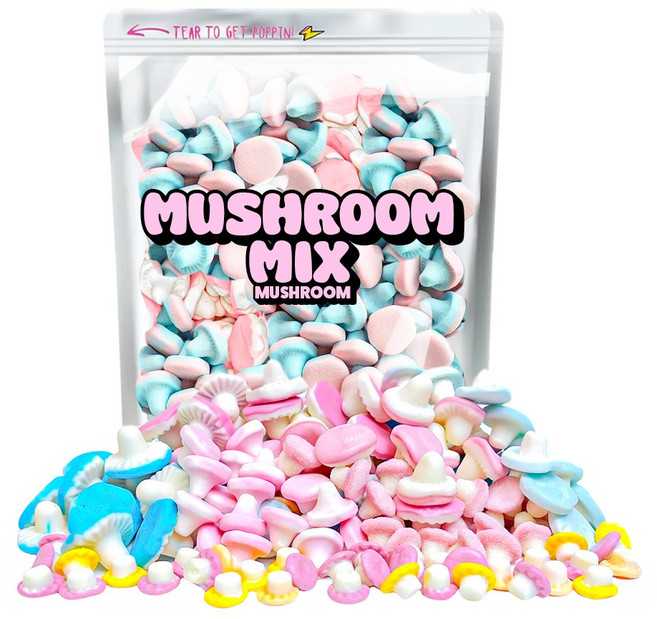 스웨디시 버섯 머쉬룸 믹스 Mushroom Mix 스웨덴 젤리 캔디, 1개, 500g