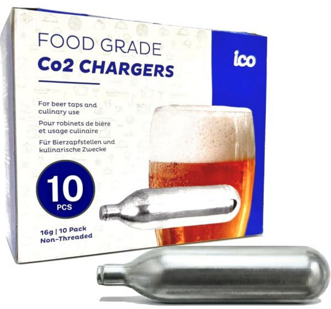 CO C02 10개 16g CO2 카트리지 비나사형 식품 등급 케그 및 맥주 디스펜서용